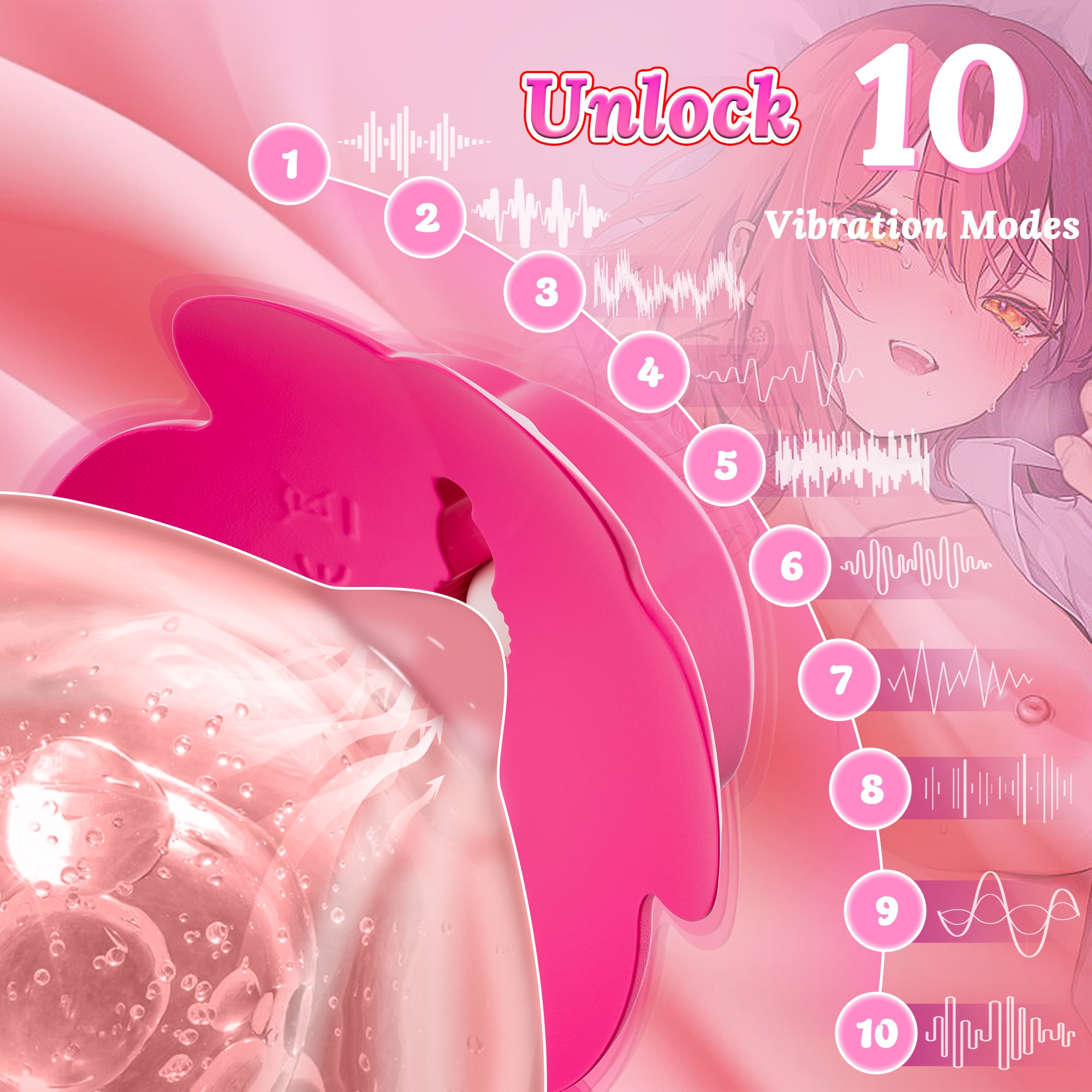 Nipple Toys Vibrator-Adjustable & Wearable & Remote Controlled