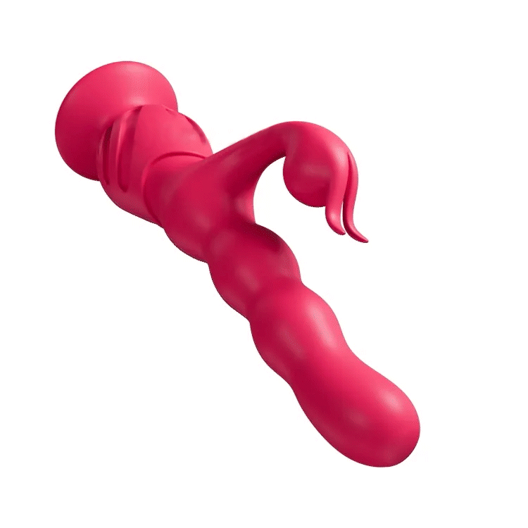 Suction Cup Vibrator—Dual Stimulation for Clitoris and G-Spot, Waterproof