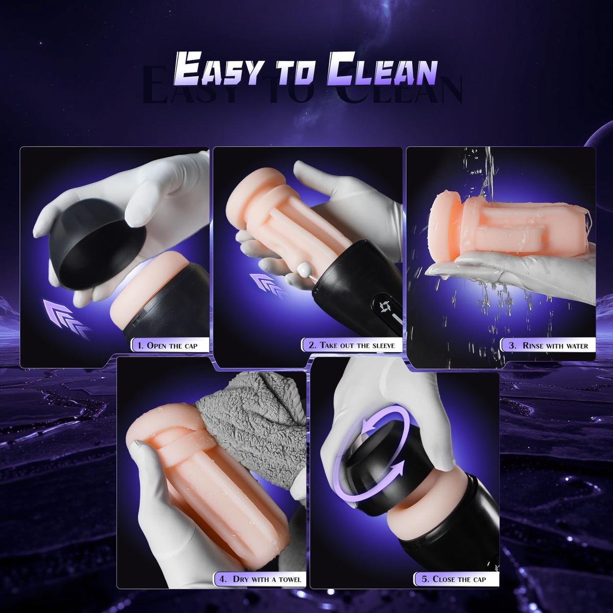 Vanineli removable sleeve cleaning illustration