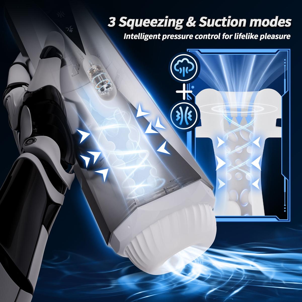 3 Suction + Squeeze Modes